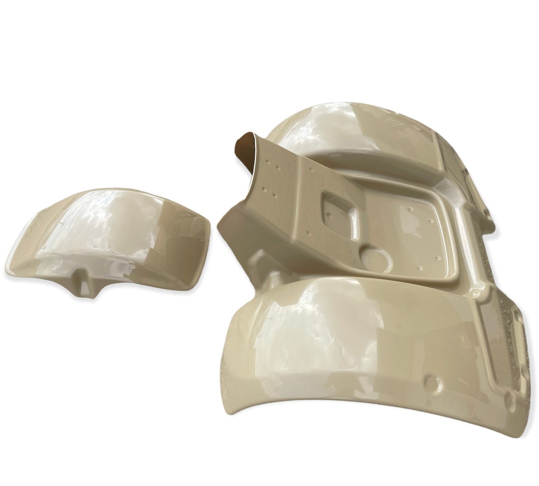 3*9様 値下げ　ホンダATC110 フロントフォーク & フェンダー オマケ付 New Honda Atc110 Atc 110 Plastic Front & Rear Fender DESERT SAND