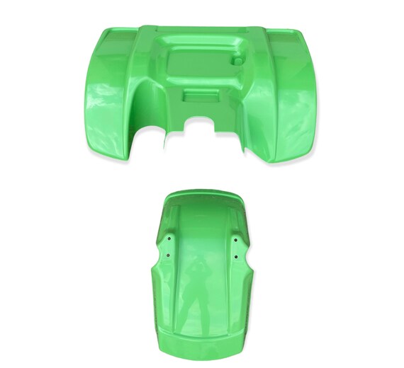 T・T・T Kawasaki KXT 250 84-85 Tecate 3 GREEN Front & Rear Fender Plastic