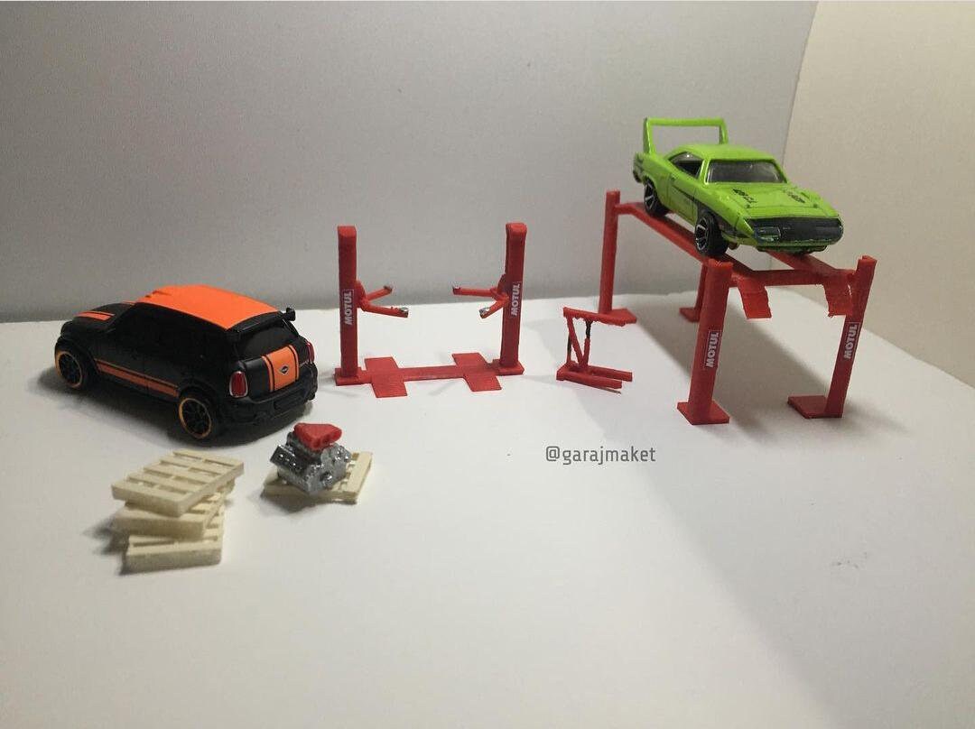 164 Scale Model Car Garage Tools Accessories Diorama Etsy