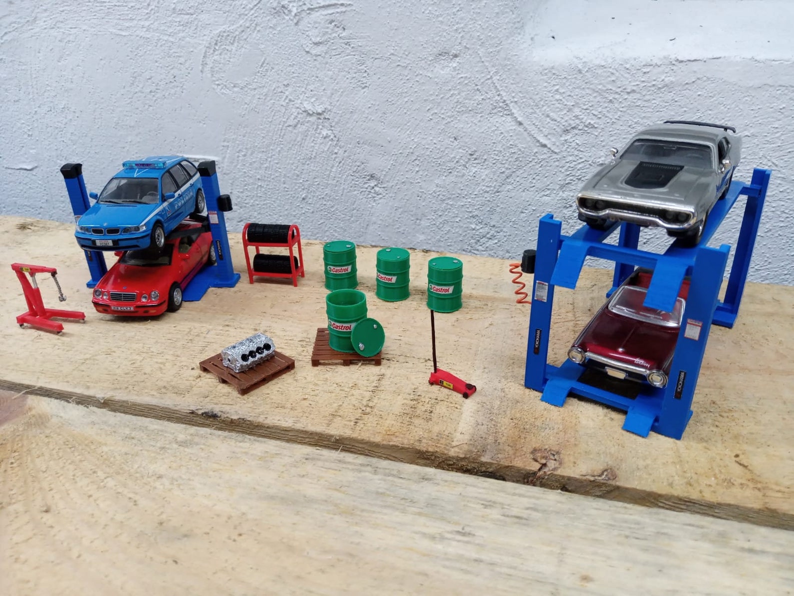 143 Scale Model Car Diecast Car Diorama Garage Accessories Etsy