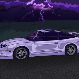 Custom Car Illustrations - Digital Art
