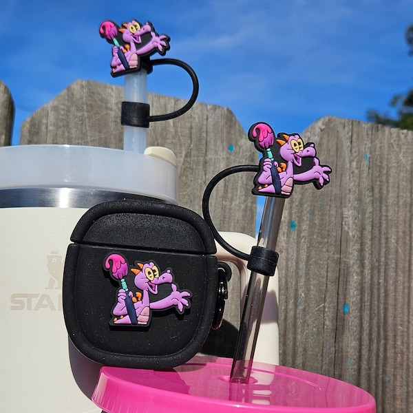 Figment Straw Topper: 8mm & 10mm Sizes, Croc Charm