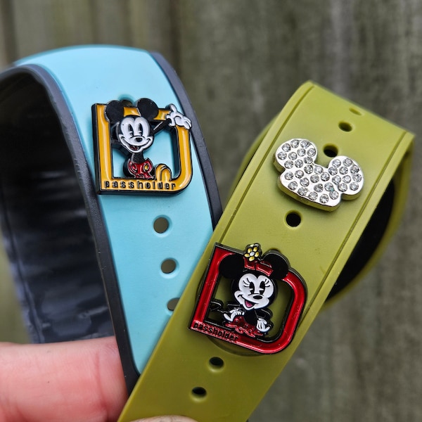 Mickey and Minnie Annual Passholder Band Charm (Like the magnet!)