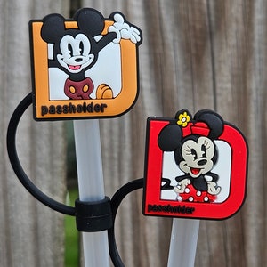 Mickey and Minnie Mouse Passholder Straw Topper (8mm/10mm)