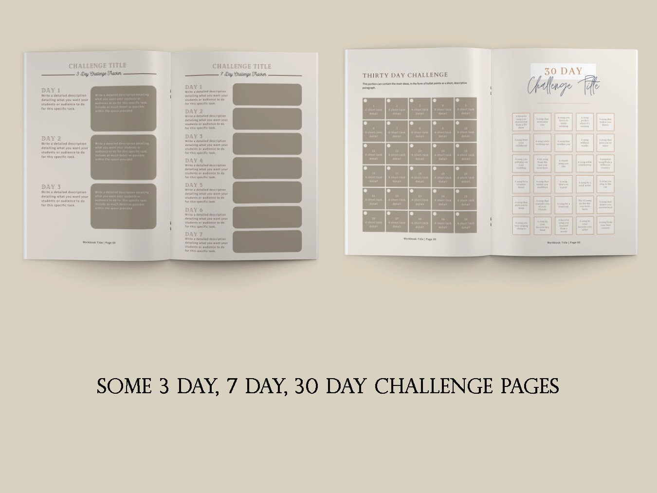 Lead Magnet & Challenge ebook template Canva Worksheet | Etsy