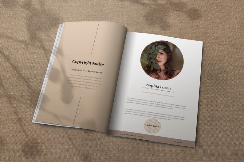 Ebook template Canva e book template Minimalist magazine | Etsy