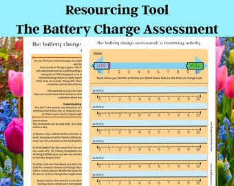 Outil de thérapie numérique, évaluation énergétique quotidienne, feuille de travail sur la santé mentale, évaluation de la charge de la batterie