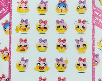 Stickers Feeling, comment je me sens ? Jeu de 3 feuilles d'autocollants emoji, tenue d'un journal, santé mentale, soins personnels, guérison émotionnelle, outil de thérapie