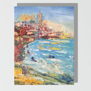 Tel Aviv Beach Port City Party Jaffa Tower Sea A Travel Gift Originally Design ArtseeKati Author&#39;s Technique Cozy Thing