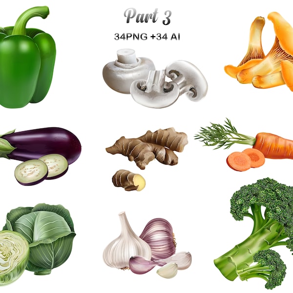 Vegetables Stickers Etsy