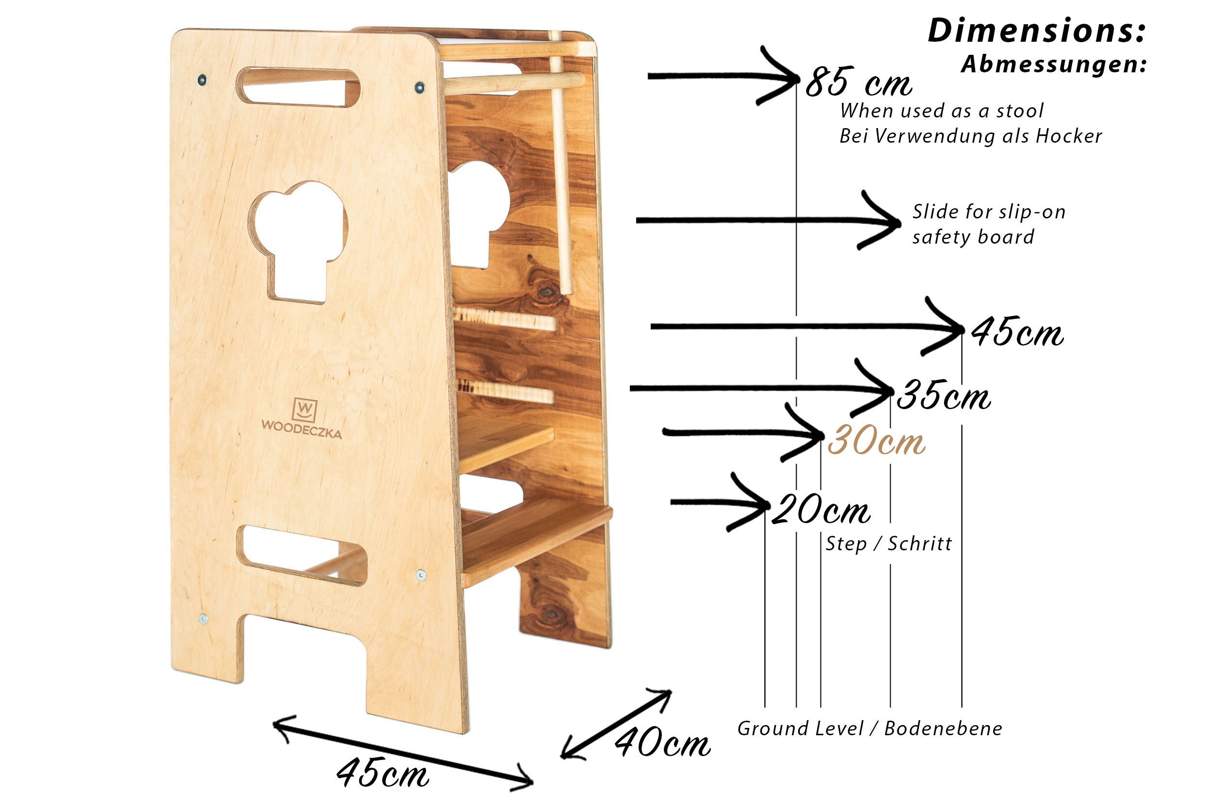 KIDS KITCHEN STOOL Kitchen Helper Tower Toddler Step Stool Etsy UK