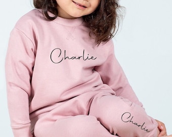 Personalised Kids Tracksuit, personalised loungewear, kids tracksuit gift