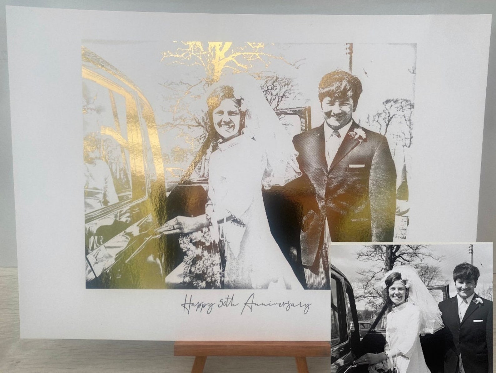 50th Wedding Anniversary Golden Wedding Anniversary Gift - Etsy UK