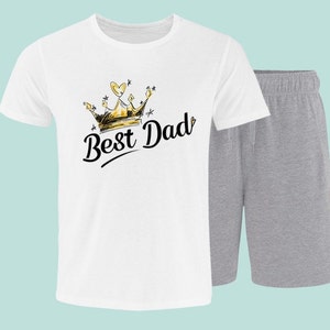 Best Dad Pyjamas Father’s Day Gift for Dad, Personalised Dad Sleepwear, Men&#39;s Pyjama Set, Funny Dad PJs, Gift for Him