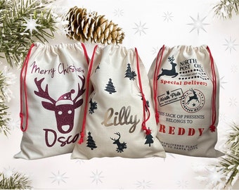 Personalised Santa Sack, Christmas Sack, Extra Large Santa Sack, Large Christmas Gift Bag, Large Christmas Sack,