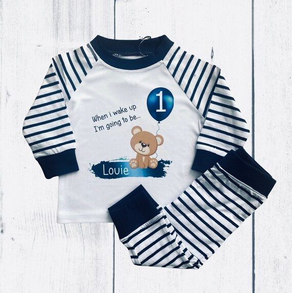 1st Birthday Pyjamas When I Wake up Pyjamas Etsy