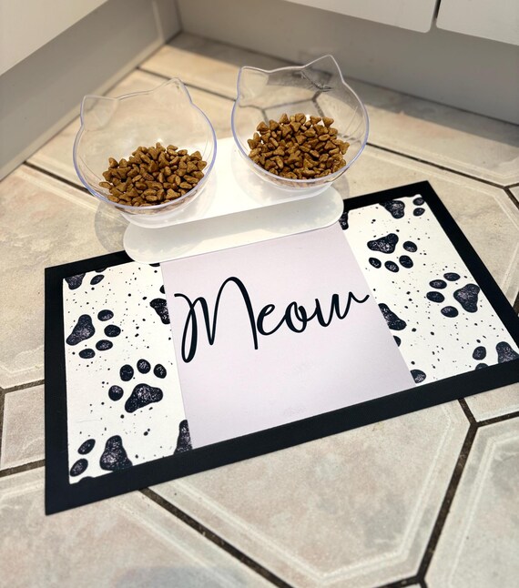 Dog Bowl Mat, Personalised Pet Mat, Dog Place Mat, Dog Lover Gift