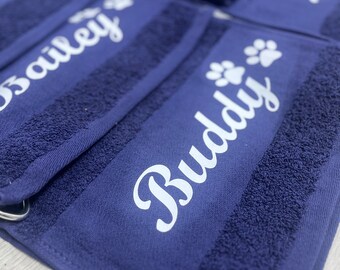 Personalised Pet Towel, Paw Towel for Dogs, Towel for Cats or Dogs