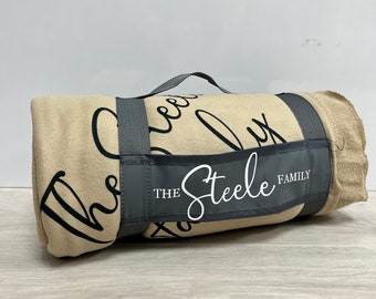 Picnic Blanket Personalised, Jute Cool Bag, Personalised Picnic Bag and Blanket