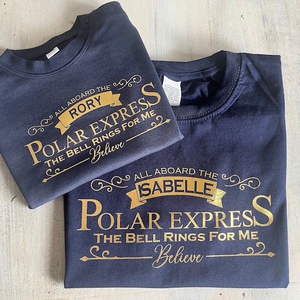 Polar Express Matching Family Christmas TSHIRTS, Christmas T-shirt