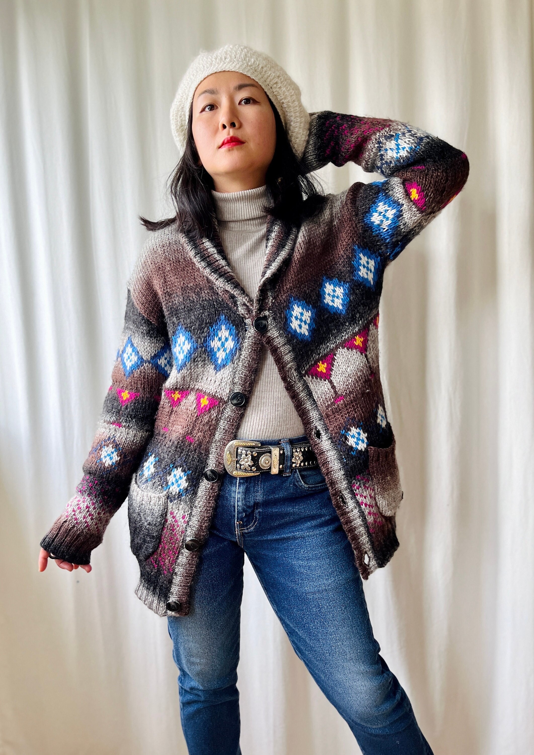 80s Norway poncho 可愛く coat ノルウェー