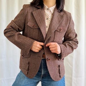 Vintage Designer Wool Blazer Made in Italy