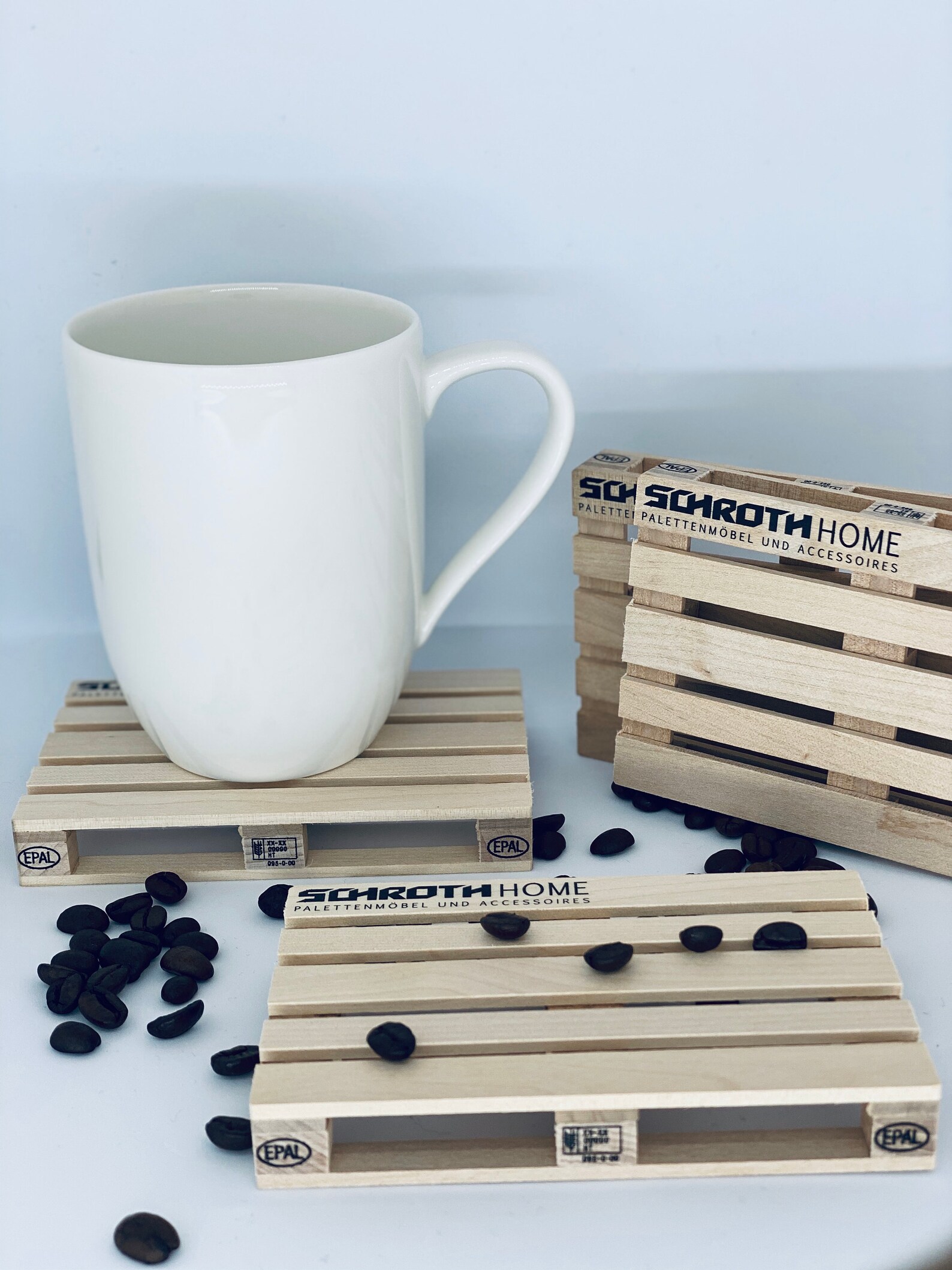 Mini pallet coasters made of wood Pack of 6 Etsy