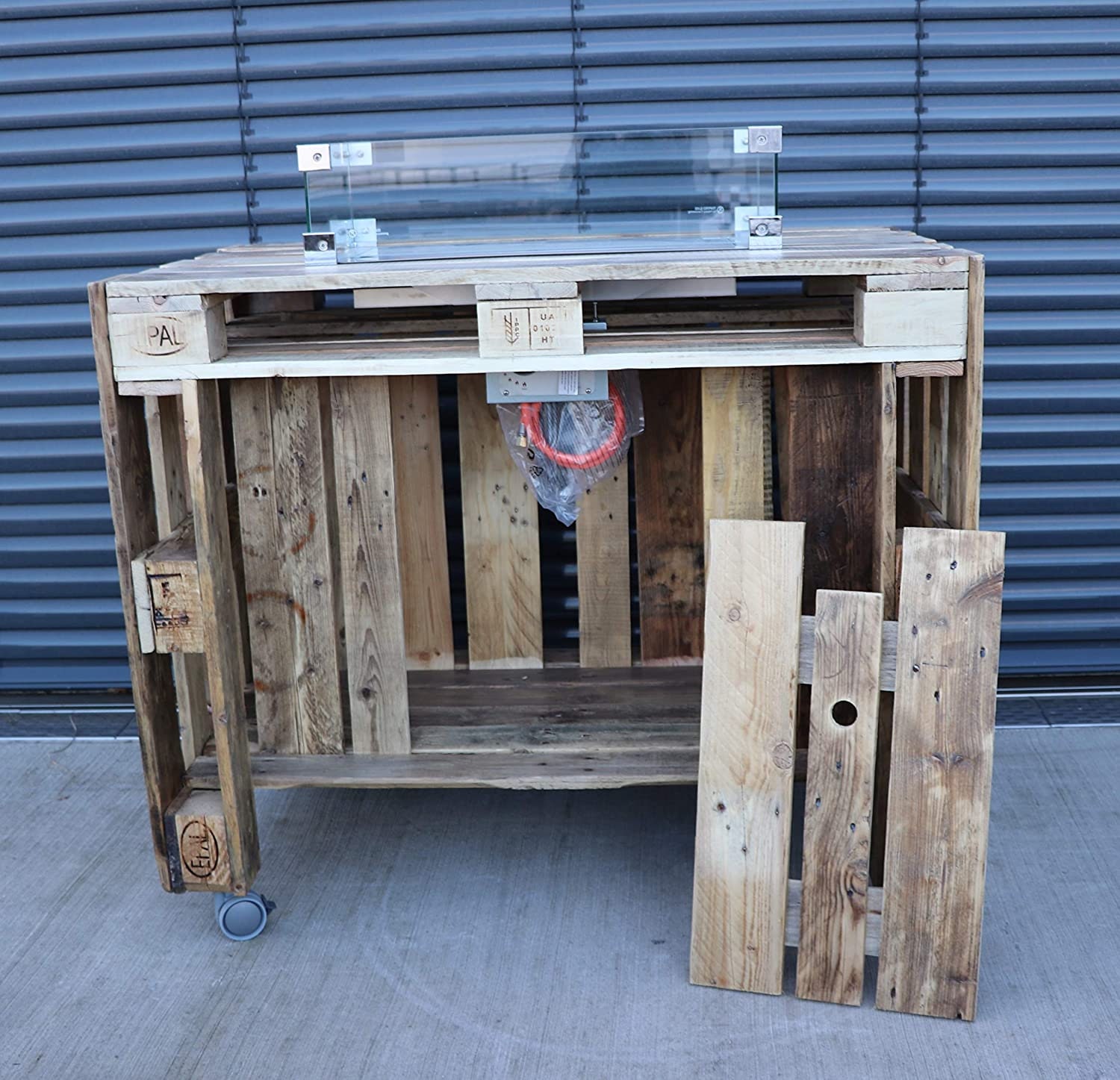 Mesa de fuego mesa de jardín con horno mesa con chimenea | Etsy