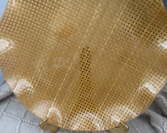 Vintage Aquarius For Grainware serveringsbricka i Lucite och Rotting (sällsynt och svår att hitta)