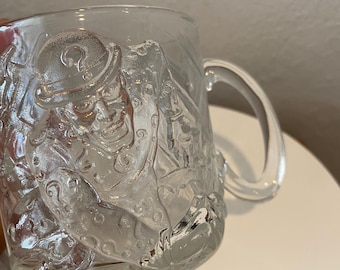 Vintage glass Riddler Mug 1995 Mc Donald’s Batman Forever collection