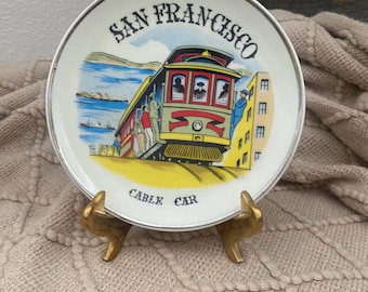 Vintage San Francisco kabel samlarbil väggplatta
