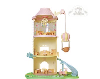 Sylvanian Families Calico Critters Primrose Baby Windmill + Nursery Playhouse