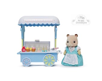 Sylvanian Families Calico Critters – Moto Rossa Con Sidecar Vintage Anni 2010 - Foto 2