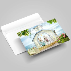 Cartão Comemorativo Sylvanian Families Calico Critters Qualquer Ocasião
