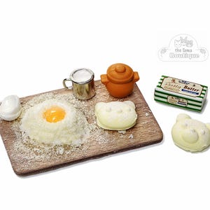 For Calico Critters Miniature Dollhouse Baking Set 1:12 Scale Food Kitchen