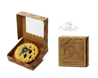 For Calico Critters Miniature Dollhouse Blueberry or Cherry Pie