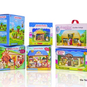 For Sylvanian Families Calico Critters Miniature Dollhouse Toy Boxes