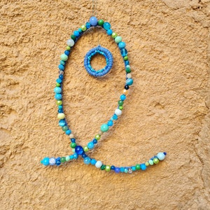 Hängendes blaues Fischornament im Seestil zum Glück | Etsy