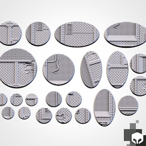 Factory bases - Txarli Factory, 25mm, 28.5, 32, 40, 60, 80, 90, 100 round plus  60x35, 75x43, 90x52, 105x70, 120x92, 169x108mm oval