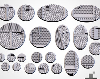 Factory bases - Txarli Factory, 25mm, 28.5, 32, 40, 60, 80, 90, 100 round plus  60x35, 75x43, 90x52, 105x70, 120x92, 169x108mm oval