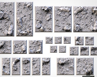 Forest bases 20x20mm, 25x25mm, 25x50mm, 40x40mm, 50x50mm, 75x50mm, 75x75mm, 100x50mm square. Txarli Factory