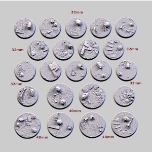 Fantasy Football bases - Txarli Factory 2,  32mm and  40mm