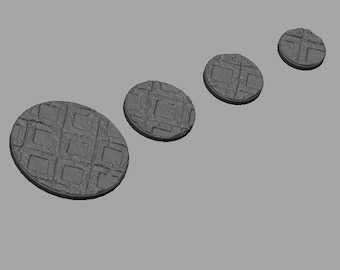 Rejillas 1 Bases D&D Dark Realms 20, 25, 30, 40, 50mm