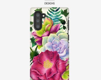 Funda resistente para teléfono Android Altissimo Rose · Samsung Galaxy · Google Pixel · Ilustración dibujada a mano · Funda protectora de diseño duradera