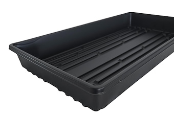 Plant Grow Trays without Holes - 10.8" x 21" - Greenhouse Trays - Solid Bottom