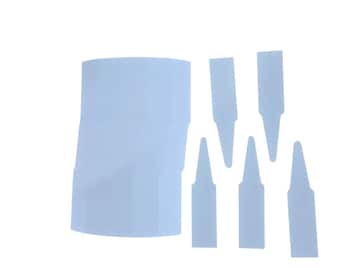4.5 inch White Plastic Plant Tags - Labels - Choose Quantity