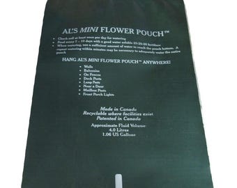 Al's Mini Flower Pouch, Plastic Green Planting Bag, Hanging Pot Planter -6 slit - Choose Quantity - Outdoor