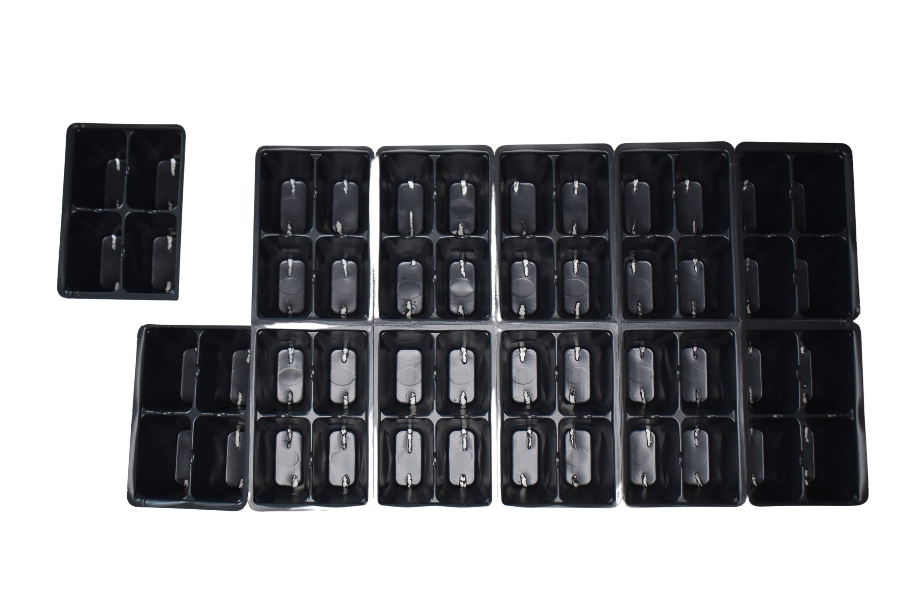 100ct 18-Cell Seed Starting Tray Inserts – 1801 Growing Flats For Flowers & Herbs