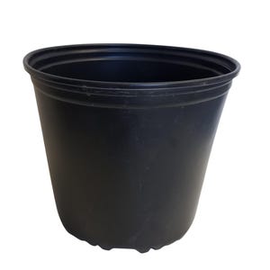 3 Gallon Round Black Plastic Nursery Pot - 11 inch Diameter x 9.25&quot; Deep - Greenhouse Pot