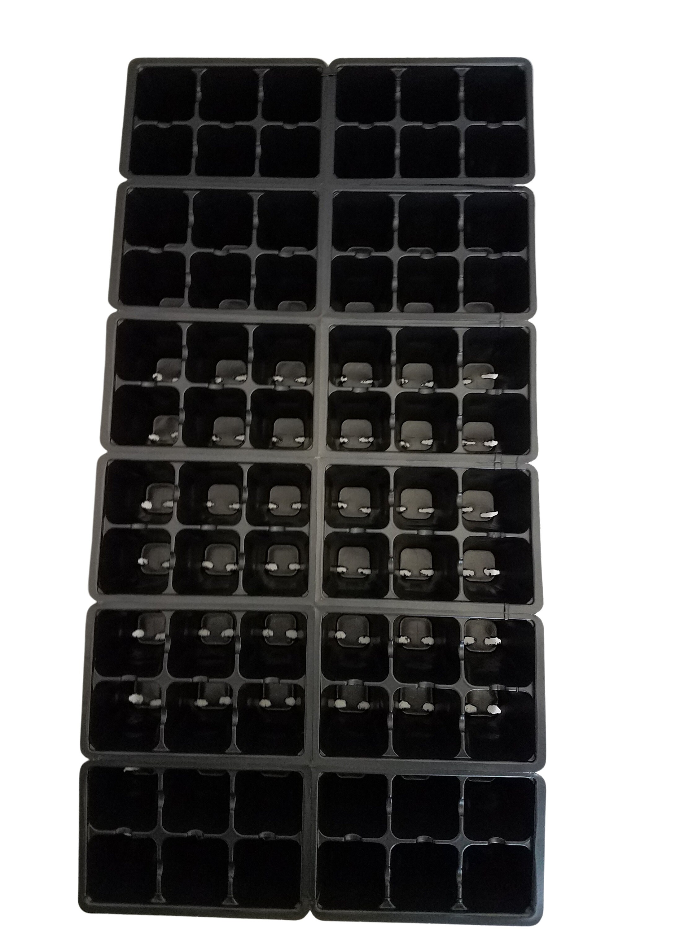 T.O. Plastics 72-Cell Seed Starting Trays - 1206 Inserts - 100 Count Made In USA